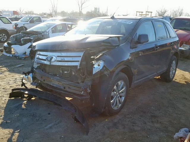 2FMDK48C47BB50344 - 2007 FORD EDGE SEL BLACK photo 2