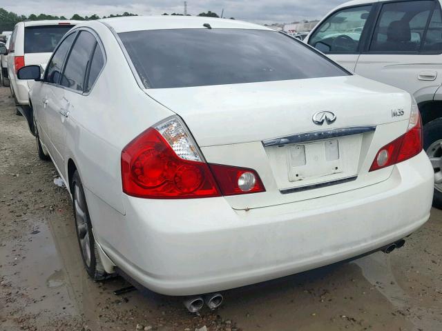 JNKAY01E97M310835 - 2007 INFINITI M35 BASE WHITE photo 3