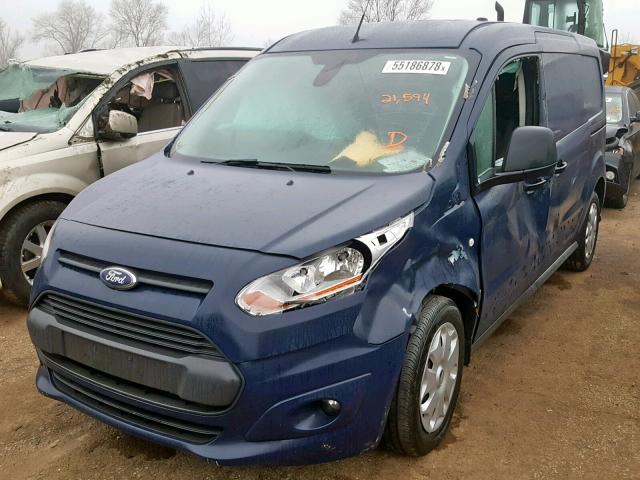 NM0LS7FX6G1273711 - 2016 FORD TRANSIT CO BLUE photo 2