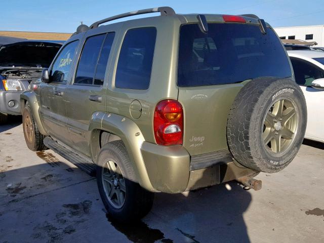 1J4GL38K62W332855 - 2002 JEEP LIBERTY RE GREEN photo 3