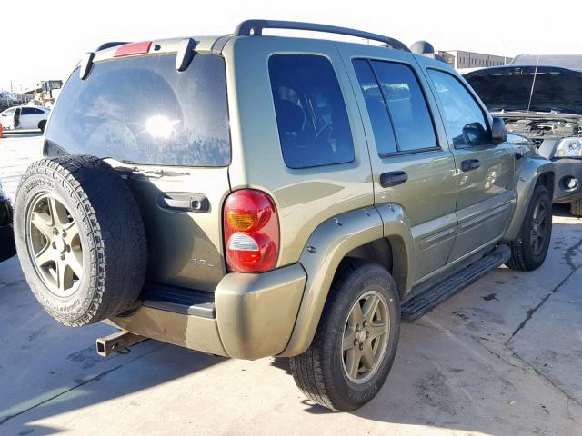 1J4GL38K62W332855 - 2002 JEEP LIBERTY RE GREEN photo 4