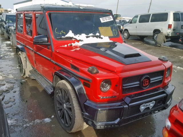 WDCYC7DF6EX220785 - 2014 MERCEDES-BENZ G 63 AMG RED photo 1