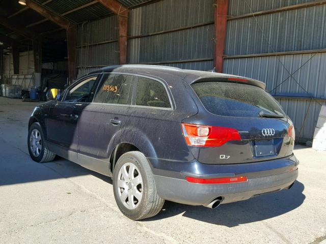 WA1BY74L17D080274 - 2007 AUDI Q7 3.6 QUA BLUE photo 3