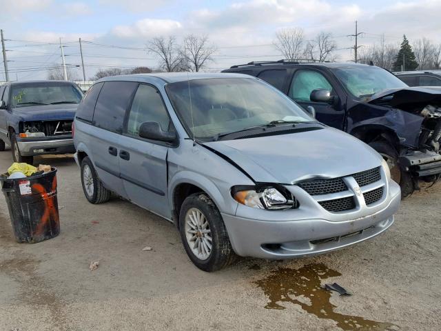 1D8GP253X3B234200 - 2003 DODGE CARAVAN SE BLUE photo 1