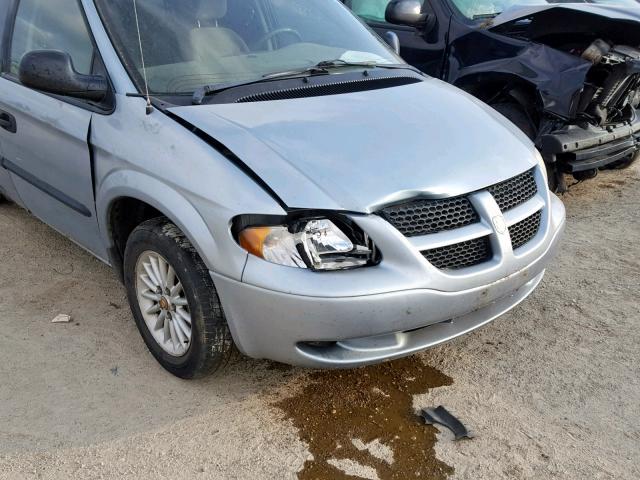 1D8GP253X3B234200 - 2003 DODGE CARAVAN SE BLUE photo 9