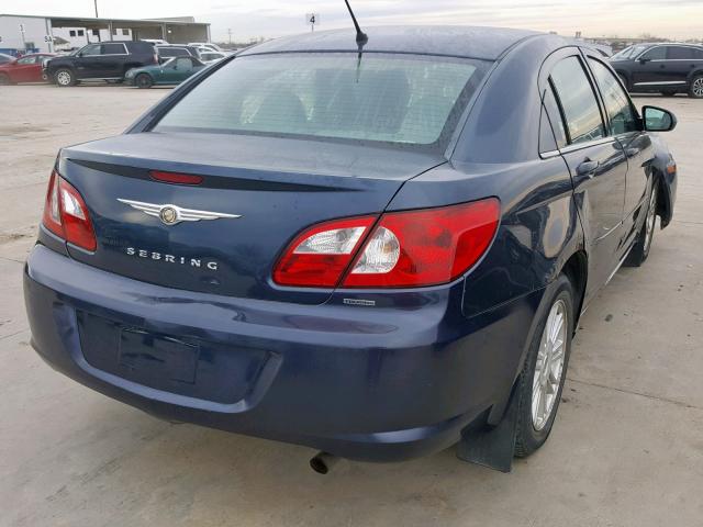 1C3LC56K67N564957 - 2007 CHRYSLER SEBRING TO BLUE photo 4