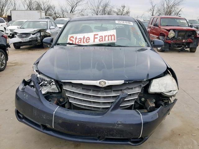 1C3LC56K67N564957 - 2007 CHRYSLER SEBRING TO BLUE photo 9