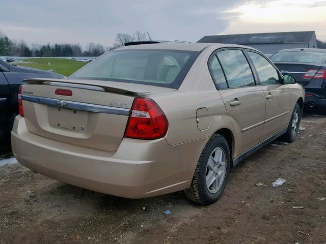 1G1ZT528X5F274737 - 2005 CHEVROLET MALIBU LS 米色 照片 4