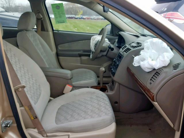 1G1ZT528X5F274737 - 2005 CHEVROLET MALIBU LS 米色 照片 5