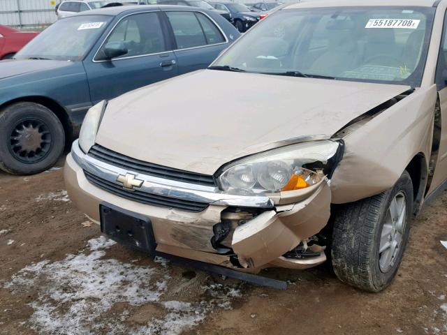 1G1ZT528X5F274737 - 2005 CHEVROLET MALIBU LS 米色 照片 9