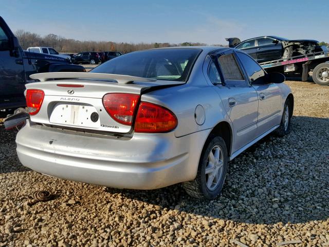 1G3NL52F02C223801 - 2002 OLDSMOBILE ALERO GL SILVER photo 4