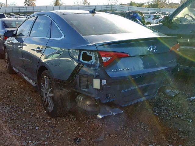 5NPE34AB3FH080068 - 2015 HYUNDAI SONATA SPO TEAL photo 3