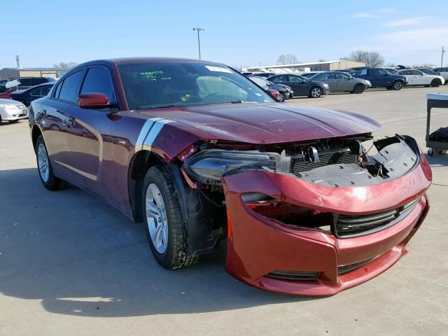 2C3CDXBG5JH239064 - 2018 DODGE CHARGER SX MAROON photo 1