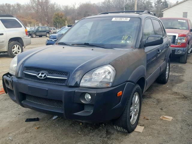 KM8JN12D76U418127 - 2006 HYUNDAI TUCSON GLS BLACK photo 2