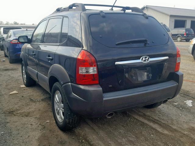 KM8JN12D76U418127 - 2006 HYUNDAI TUCSON GLS BLACK photo 3