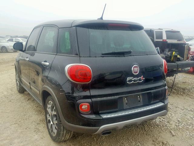 ZFBCFADH7EZ008295 - 2014 FIAT 500L TREKK BLACK photo 3