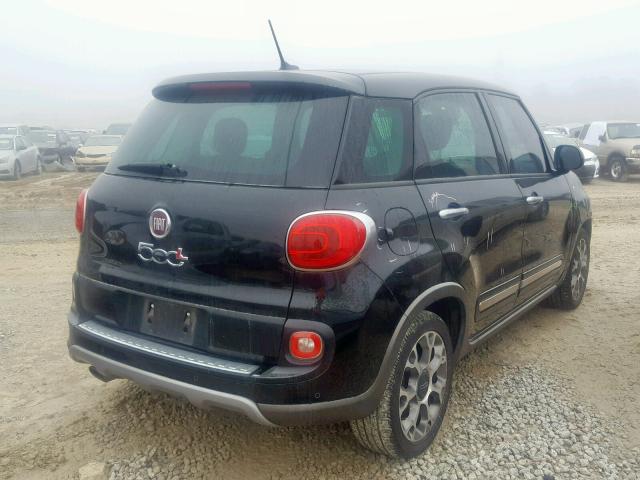 ZFBCFADH7EZ008295 - 2014 FIAT 500L TREKK BLACK photo 4