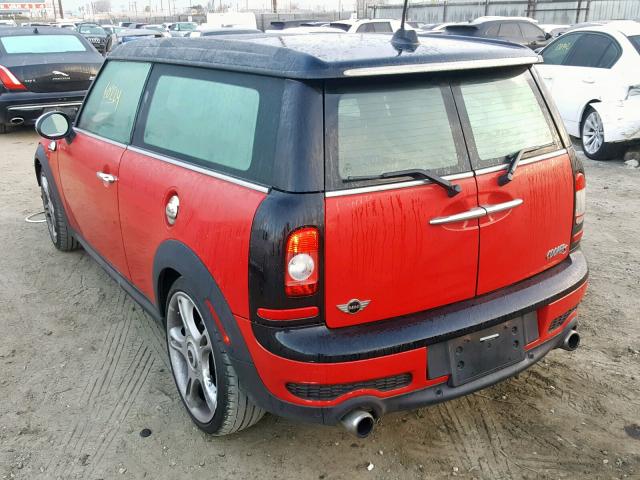 WMWMM33558TP89235 - 2008 MINI COOPER S C RED photo 3