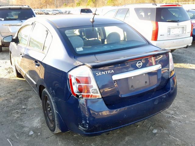 3N1AB6AP8BL637451 - 2011 NISSAN SENTRA 2.0 BLUE photo 3