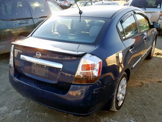 3N1AB6AP8BL637451 - 2011 NISSAN SENTRA 2.0 BLUE photo 4