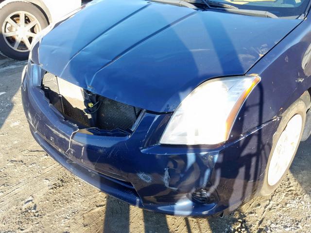 3N1AB6AP8BL637451 - 2011 NISSAN SENTRA 2.0 BLUE photo 9