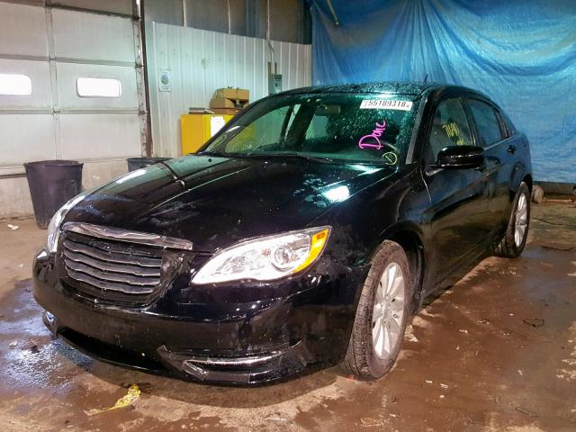 1C3CCBBB7EN185838 - 2014 CHRYSLER 200 TOURIN BLACK photo 2