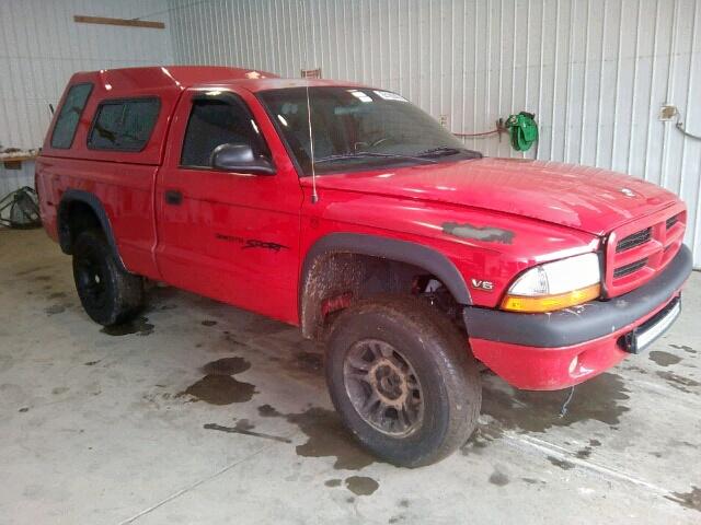 1B7GG26X9VS217374 - 1997 DODGE DAKOTA RED photo 1