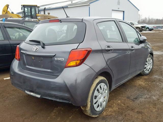 VNKKTUD36HA079456 - 2017 TOYOTA YARIS L GRAY photo 4