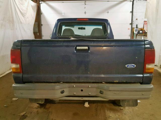 1FTCR11U0VTA30955 - 1997 FORD RANGER BLUE photo 6