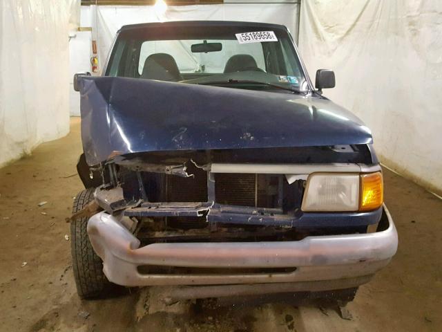 1FTCR11U0VTA30955 - 1997 FORD RANGER BLUE photo 9