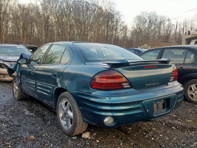 1G2NF52E82M613364 - 2002 PONTIAC GRAND AM S GREEN photo 3
