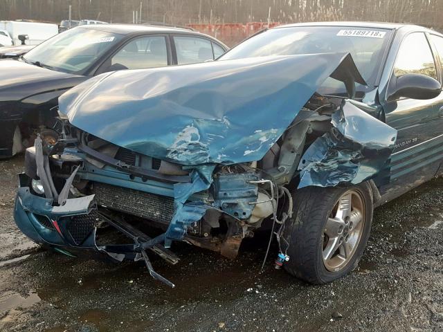 1G2NF52E82M613364 - 2002 PONTIAC GRAND AM S GREEN photo 9