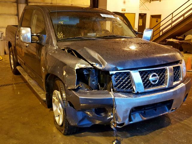 1N6AA07A24N590448 - 2004 NISSAN TITAN XE CHARCOAL photo 1