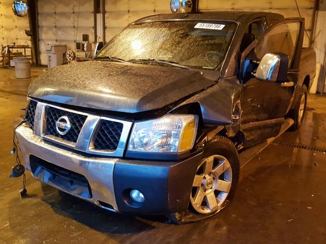 1N6AA07A24N590448 - 2004 NISSAN TITAN XE CHARCOAL photo 2