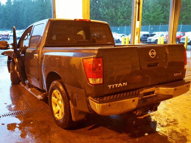 1N6AA07A24N590448 - 2004 NISSAN TITAN XE CHARCOAL photo 3