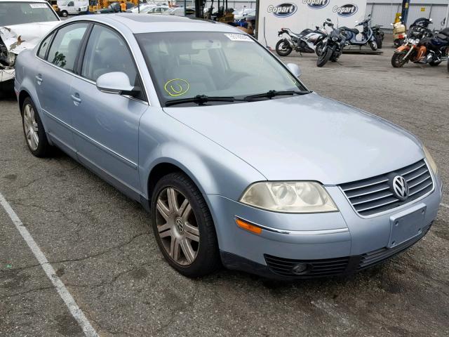 WVWAD63B15P002430 - 2005 VOLKSWAGEN PASSAT GLS BLUE photo 1