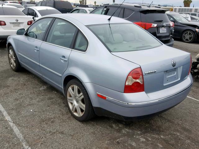 WVWAD63B15P002430 - 2005 VOLKSWAGEN PASSAT GLS BLUE photo 3