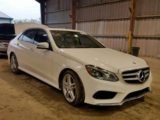 WDDHF5KB7EA832343 - 2014 MERCEDES-BENZ E 350 WHITE photo 1