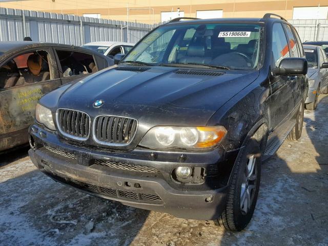 5UXFA13524LU29745 - 2004 BMW X5 3.0I BLACK photo 2