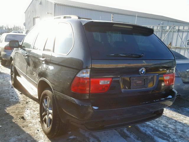 5UXFA13524LU29745 - 2004 BMW X5 3.0I BLACK photo 3