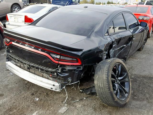 2C3CDXBG2JH196254 - 2018 DODGE CHARGER SX BLACK photo 4