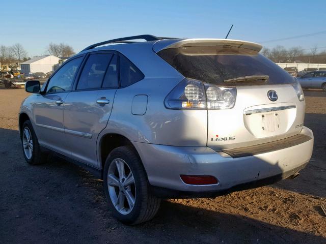 JTJHW31U582068523 - 2008 LEXUS RX 400H SILVER photo 3