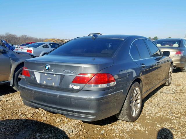 WBAHL83566DT01743 - 2006 BMW 750 I GRAY photo 4