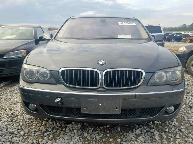 WBAHL83566DT01743 - 2006 BMW 750 I GRAY photo 9