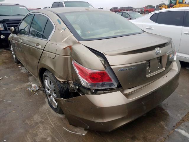 JHMCP26828C012743 - 2008 HONDA ACCORD EXL GOLD photo 3