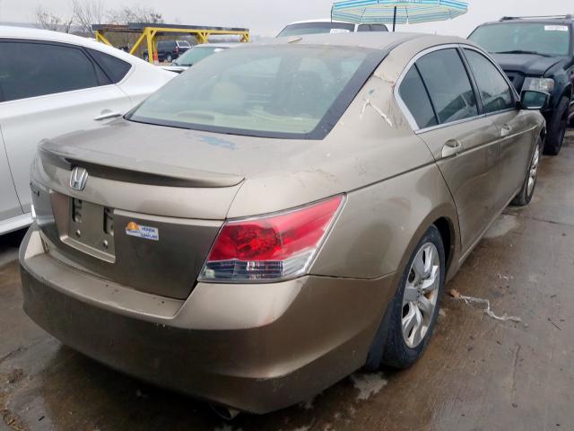 JHMCP26828C012743 - 2008 HONDA ACCORD EXL GOLD photo 4