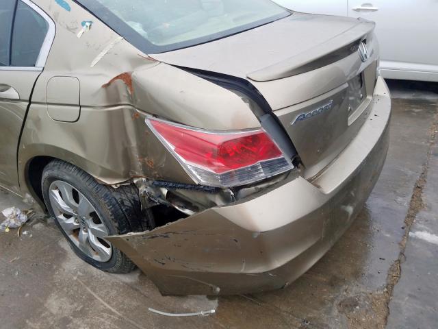 JHMCP26828C012743 - 2008 HONDA ACCORD EXL GOLD photo 9