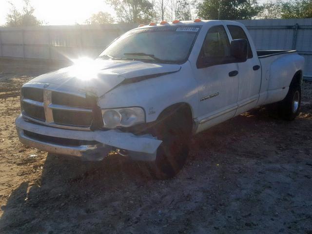 3D7MA48603G740863 - 2003 DODGE RAM 3500 S WHITE photo 2