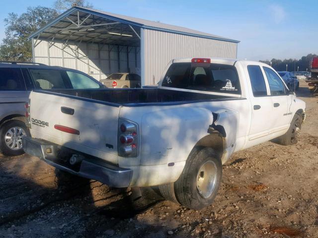 3D7MA48603G740863 - 2003 DODGE RAM 3500 S WHITE photo 4