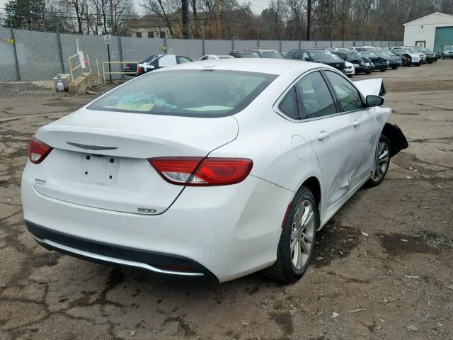 1C3CCCAB5FN630733 - 2015 CHRYSLER 200 LIMITE WHITE photo 4